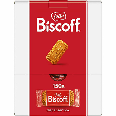 Biscoff Cookies Dispenser Box, Caramel Cookie, 0.22 oz Bag, 150/Carton (LTB50639)