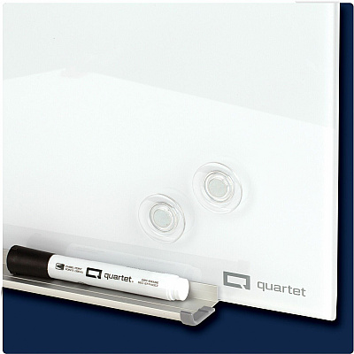 Quartet InvisaMount Magnetic Glass Board (QRTQ25F01IMW)