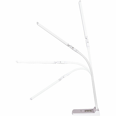 OttLite Swivel LED Desk Lamp with USB Charging and Stand (OTTCSN0800W)
