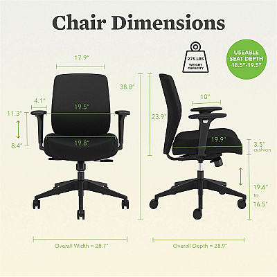 HON Altern Task Chair (HONALTT1UUBLK)