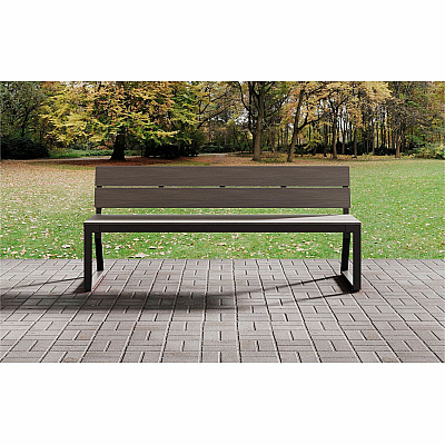 Lorell Faux Wood Outdoor Bench (LLR42671)
