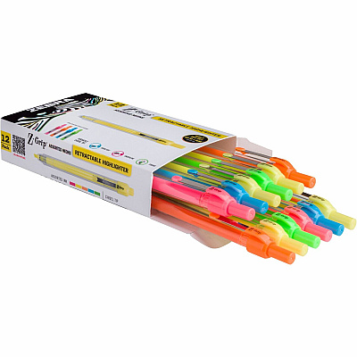 Zebra Z-Grip Retractable Highlighter (ZEB71200)