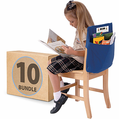 Seat Sack 10-Count 1-Pocket Classroom Pack (00114BUNDLE)