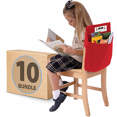 Seat Sack 10-Count 1-Pocket Classroom Pack (10115BUNDLE)