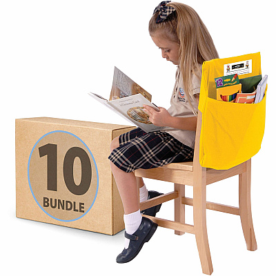 Seat Sack 10-Count 1-Pocket Classroom Pack (40119BUNDLE)