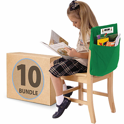 Seat Sack 10-Count 1-Pocket Classroom Pack (20112BUNDLE)