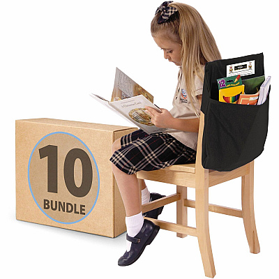 Seat Sack 10-Count 1-Pocket Seat Sack with Elastic Back Bundle (30101BUNDLE)
