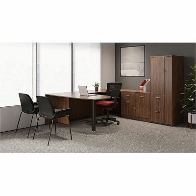 Lorell Multifunctional Mesh Mid-back Executive Chair (6200102)