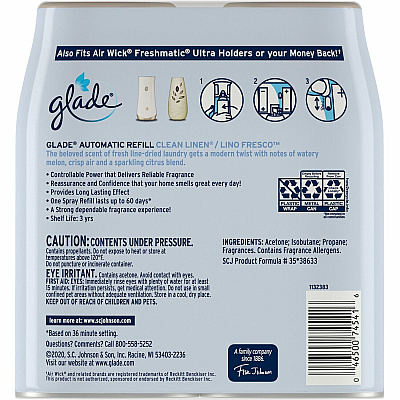 Glade Automatic Spray Refill Value Pack (SJN375366CT)
