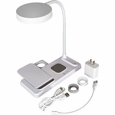 OttLite LED Desk Light with Multi Charging Station (VW2009)