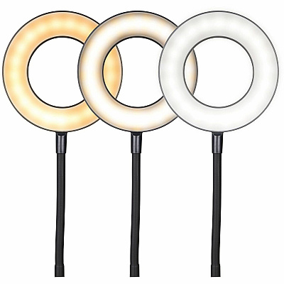 OttLite Vibe Rechargeable LED Ring Desk Lamp (CS309G5W)