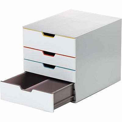 Durable Varicolor 4-Drawer Desktop Storage Box (762427)