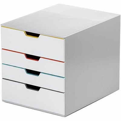 Durable Varicolor 4-Drawer Desktop Storage Box (762427)