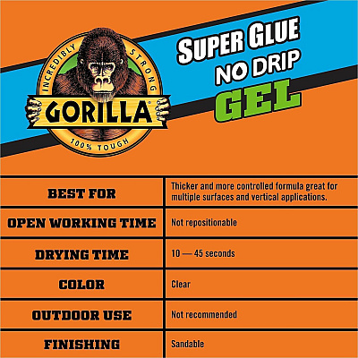 Gorilla Glue Super Glue Gel (109804)