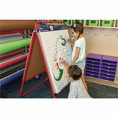 Pacon Easel Pad, Non-Adhesive, White, 1 in grid ruled 27" x 34" , 50 Sheets (P3387)