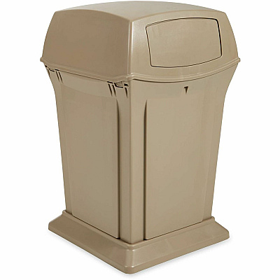 Rubbermaid Commercial Ranger Waste Container (FG917188BEIG)