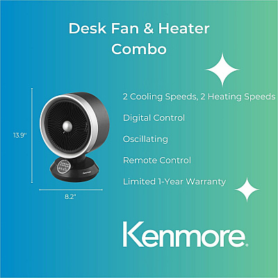 ESM ESM Fan & Heater Combo (KM60079BK)