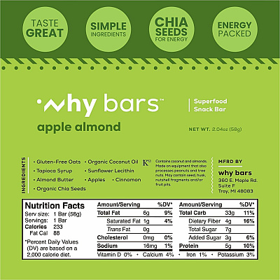 Why Bars Superfood Protein Snack Bars (WB3)