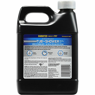 Zep Commercial Advanced Tub and Shower Drain Opener Gel (U49210)