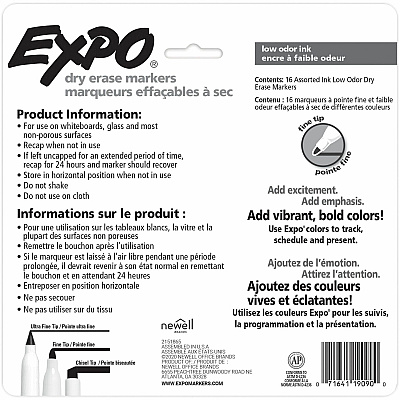 EXPO Low-Odor Dry Erase Markers (2138471A)