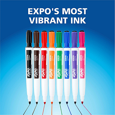 EXPO Eraser Cap Fine Magnetic Dry Erase Markers (1944748A)