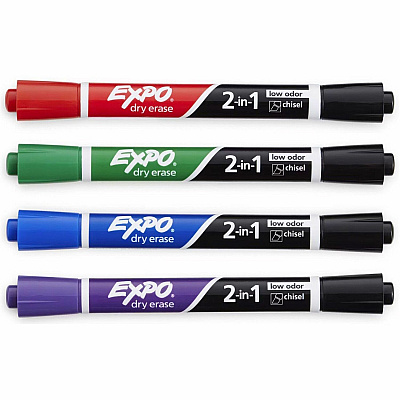 EXPO 2-in-1 Dry Erase Markers (1944655A)