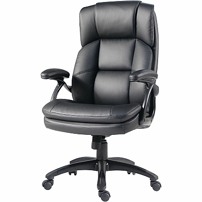Lorell Black Base High-back Chair (59435)