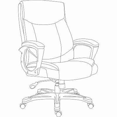 Lorell Sera High-Back Manager Chair (63270)