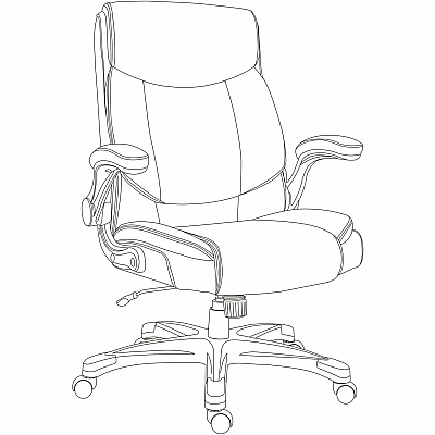 Lorell Sera High-Back Manager Chair (63271)