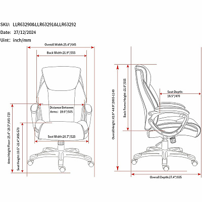 Lorell Kyros High-Back Executive Chair (63292)