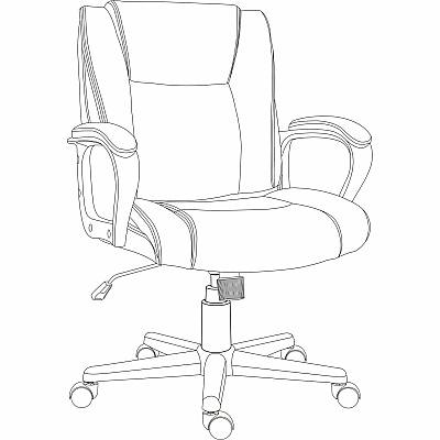 Lorell SOHO Mid-back Chair (81810)