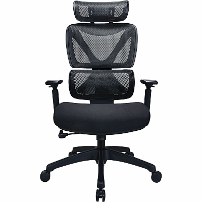 Lorell Xavier Mesh High-Back Chair with Articulating Lumbar (84397)