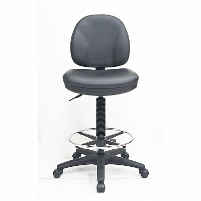Lorell Millenia Series Adjustable Task Stool with Back (80018)