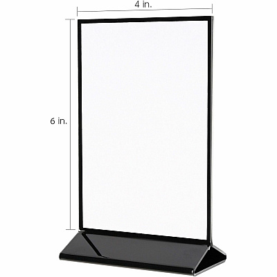 deflecto Double-Sided Sign Holder w/Base (4428)