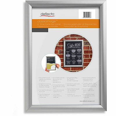 deflecto Wall Mount Snap Frame (690003S)
