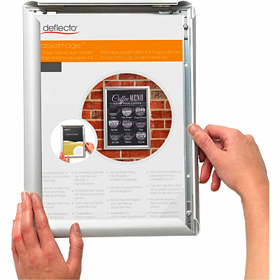 deflecto Wall Mount Snap Frame (690003S)