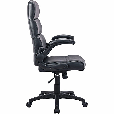 Lorell Colline High-Back Chair with Flip Arms (41853)