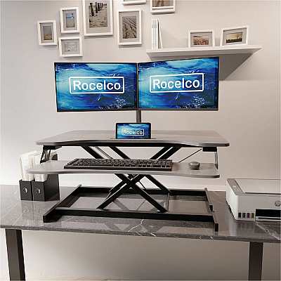 Rocelco Desk Riser & Converter (RVADRG)
