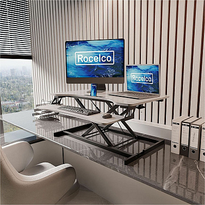 Rocelco Desk Riser & Converter (RVADRG)