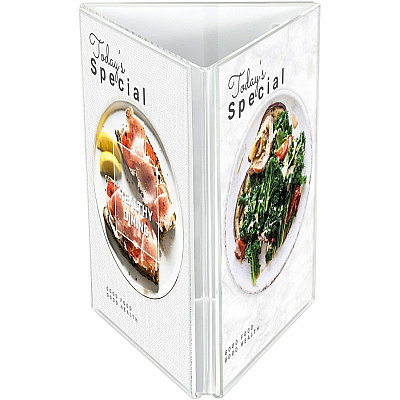 deflecto 3-Sided Sign/Menu Holder (4444)