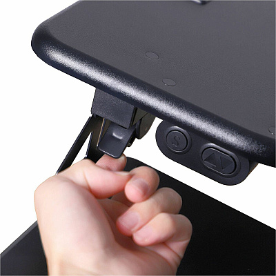 Rocelco Electric Desk Riser & Dual Monitor Mount (REDR2BDM2)
