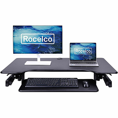 Rocelco Sit-to-Standing Desk Riser (RDADRB40)