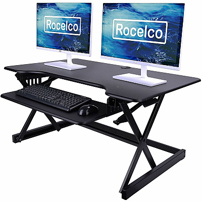 Rocelco Sit-to-Standing Desk Riser (RDADRB40)
