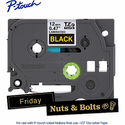 Brother P-touch TZe Laminated Label Tape (TZE334G)