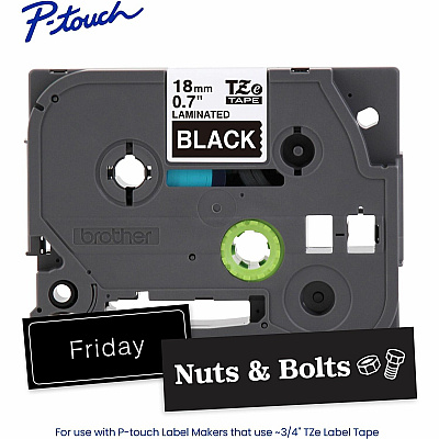 Brother P-touch TZe Laminated Label Tape (TZE345G)