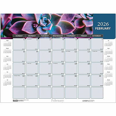 House of Doolittle Recycled Succulent/Cacti Desk Pad (121)