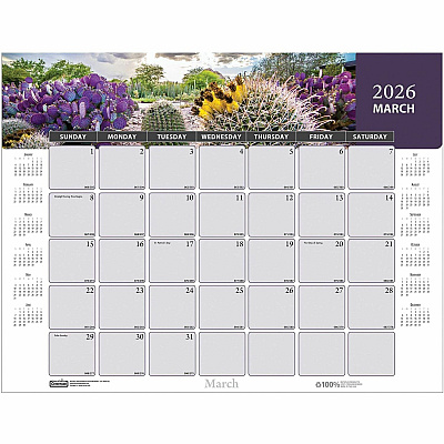 House of Doolittle Recycled Succulent/Cacti Desk Pad (121)