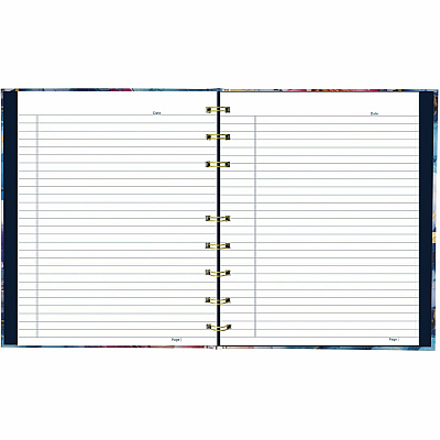 Blueline NotePro Notebook, Fashion Collection, 192 Pages, Midnight Floral (A9C02)
