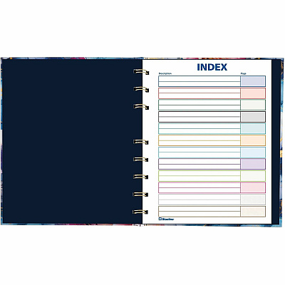 Blueline NotePro Notebook, Fashion Collection, 192 Pages, Midnight Floral (A9C02)