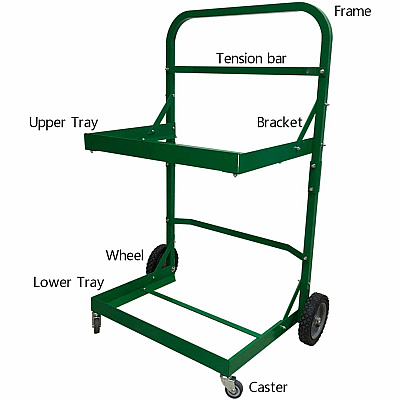 Five Star Recycling Cart for Bins (C016)